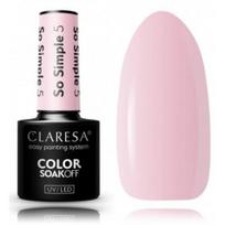 Claresa Color Soak Off UV / LED So Simple ilgalaikis hibridinis nagų lakas - So Simple 05