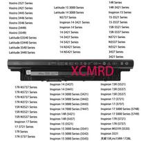 Įkraunama ličio baterija Dell Inspiron 14 3441 3442 3443 3437 5437 3421 5421 14R 15R 3421 5421 3521 5537 XCMRD MR90Y nešiojamojo kompiuterio baterija XCMRD (40wh) Flat Bottom