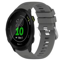 Garmin Forerunner 55 20 mm vientos spalvos minkšto silikono laikrodžio apyrankė For Garmin Forerunner 55 tamsiai pilka spalva