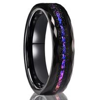 Juodas volframo karbido žiedas anillo bague homme sužadėtuvių pora papuošalai Vyriški vestuviniai žiedai Žvaigždžių dulkių sužadėtuvių žiedai 6