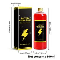100ml Universali automobilio akumuliatoriaus remonto priemonė Saugus Efektyvus Akumuliatoriaus remonto skystis Papildymo skystis elektrinei transporto priemonei Motociklui Automobiliui