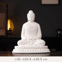 Feng shui kinų stiliaus Budos statula, Šakjamunio Budos statula, Zen Didžiojo Saulės Budos namų svetainės prieškambario dekoracija a