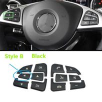 Automobilio Vairaračio Mygtukų Dekoratyvinis Lipdukas Tinka Mercedes Benz A C Klasės W205 GLC X253 CLA GLA Automobilio Salono Aksesuarai Arrow Style Black