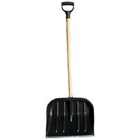Sniego kastuvas, medinis kotas su plastikiniu porankiu, metalinė juosta, plotis 47 cm