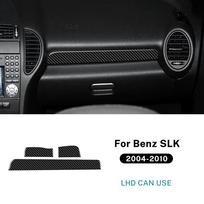 Tikra minkšta anglies pluošto apdailos lipdukas Mercedes Benz SLK R171 2004 2005 2006 2007 2008 2009 2010 Automobilio prietaisų skydelio juostelė