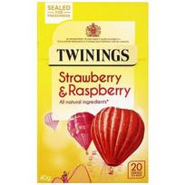 Twinings braškių ir aviečių arbata, 40 g