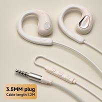 NAUJOS Ausinės su laidiniu valdymu, tvirtinamos ant ausies, C tipo ir 3,5 mm, 9D erdvinio garso ausinukai, sportinės ausinės, ausinės su ENC ir HD mikrofonu, skirtos Samsung 3.5MM AUX Black