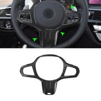 BMW G platformos G01 G02 G05 G11 G20 G29 G30 G32 G38 G40 ABS Anglies Pluošto Tekstūros Automobilio Interjero Vairo Dangtelio Rėmo Apdaila black