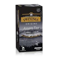 Twinings Assam arbata, 25 arbatos maišeliai, 1 pakuotė, Stipri, Sodraus skonio, salykštelėjusio ir tvirto skonio, Rankomis skintos lapeliai