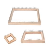 Knitting Board Pin Loom Craft Loom DIY DIY Supplies, Weaving Loom, Knitting Loom for Cushions Mats Beginners Crochet Scarves 10cmx10cmx3.5cm