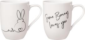Villeroy & Boch Puodeliai Statement Easter Bunny 340 ml 2 vnt.