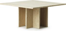 Normann Copenhagen Kavos staliukas Edge travertino spalvos 80 cm