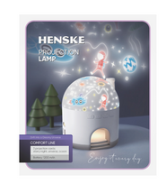 Naktinis LED šviestuvas-projektorius HENSKE LJC-175, įkraunamas, USB