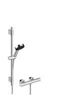 Dušo komplektas HANSGROHE Pulsify su Ecostat Life termostat. maišyt., 3 srov. dušo galv.