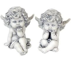 Keramikinė figūrėlė ANGELIUKAS, baltos sp., 6,5 x 5 x 6 cm