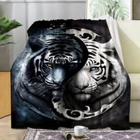 Dvipusis tigrinio fliso pledas, 70*100CM/28*40INCH
