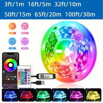 RGB LED juostos su valdikliu, 50 pėdų / 15 m