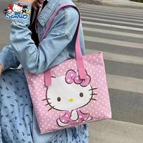 Drobinis Hello Kitty krepšys, Rožinė ir balta KT katė