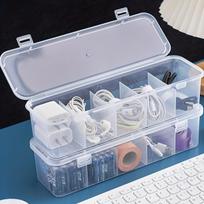Skaidri plastikinė organizavimo dėžutė