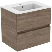 Ideal Standard Eurovit praustuvas su apatine spintele, 55x60x44 cm, 2 stalčiai, riešuto spalvos R0572Y9