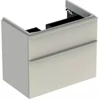 Geberit Smyle Square - Praustuvo spintelė, 73x47x62 cm, 2 stalčiai, smėlio pilka 500.353.JL.1