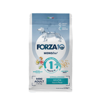 FORZA10 Monodiet Mini Adult With Fish, su žuvimi, šunims sausas pašaras, 1.5 kg