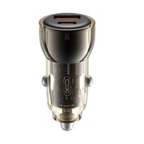 Automobilinis įkroviklis XO CC60 USB-A/USB-C 60W juodas
