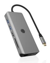 ICY BOX IB-DK4061-CPD Vielinis USB 3.2 Gen 1 (3.1 Gen 1) Type-C Pilka
