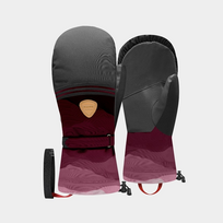 RACER W Map 6 Mitt black/pink kumštinės pirštinės