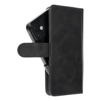Universal book case, standard size, compatible with IPHONE 12 / 13 / SAMSUNG S6 / A5 2016 / XCOVER 4 / S22 / HUAWEI P8 2017, black