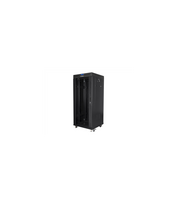 Lanberg | Rack cabinet 19" free-standing 27U/600x600 (flat pack) with glass door lCD V2 | FF01-6627-12BL | Black