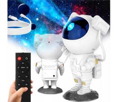 LED RGB projektorius LED/5W/5V astronautas + su nuotoliniu pulteliu