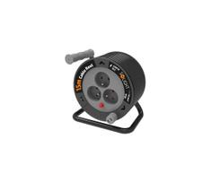 Solight PB24B - prailginimo kabelis ant ritės, 3 lizdų su įžeminimu, 12 m