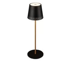 Brilo - KIKI įkraunama jutiklinė LED stalinė lempa 2,6W/5V IP44 2600 mAh juoda