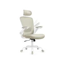 Ergonominė biuro kėdė su tinkleliu, kapučino spalvos