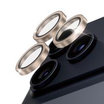 PanzerGlass® Hoops® Kamera Objektyvo Apsauga Blizganti Auksinė iPhone 17 Pro | iPhone 17 Pro Max | iPhone 16 Pro | 16 Pro Max