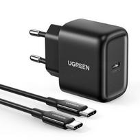 Ugreen CD250 25W USB-C Įkroviklis su USB-C kabeliu 2.0m juodas