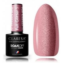 Claresa Soak Off UV / LED Full Glitter ilgalaikis hibridinis nagų lakas su blizgučiais - 5