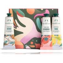 The Body Shop Hand Care Trio Set rinkinys rankoms (30 ml. kremas + 30 ml. balzamas + 30 ml. balzamas) - Rinkinys