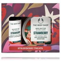The Body Shop Strawberry rinkinys kūnui (60 ml. dušo gelis + 50 ml. kūno sviestas) - Rinkinys