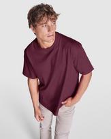 Oversized t-shirt unisex BULL, slyvų raudona
