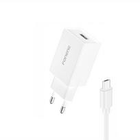 Foneng K210 2.1A USB-A Įkroviklis su MicroUSB kabeliu Baltas