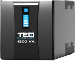 2100VA 1200W UPS Line Interactive – LCD ekranas – 2 išėjimai | Akumuliatoriai 2x 12V-9Ah