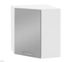 Pakabinama kampinė spintelė Liveo Tiffany T12/G60NW, 60 cm, pilka