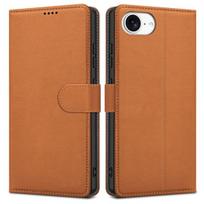 Dėklas Fancy Wallet Samsung A556 A55 5G rudas