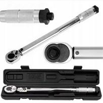 Dinamometrinis raktas 3/8" 7-112 Nm 370 mm su blokavimu, dvejopo sukimosi ir dėklu
