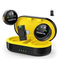 Belaidžiai mini mikrofonai vaizdo įrašams, skirti iPhone ir Android, 2 vnt.
