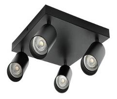 Lubinis kryptinis šviestuvas Line-GU10-4 Black IP20