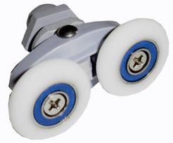Ratukai dušo kabinos durims dvigubi 25mm