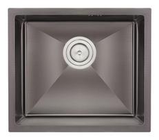Nerūdijančio plieno plautuvė D4843H BLACK su sifonu 1.0 mm